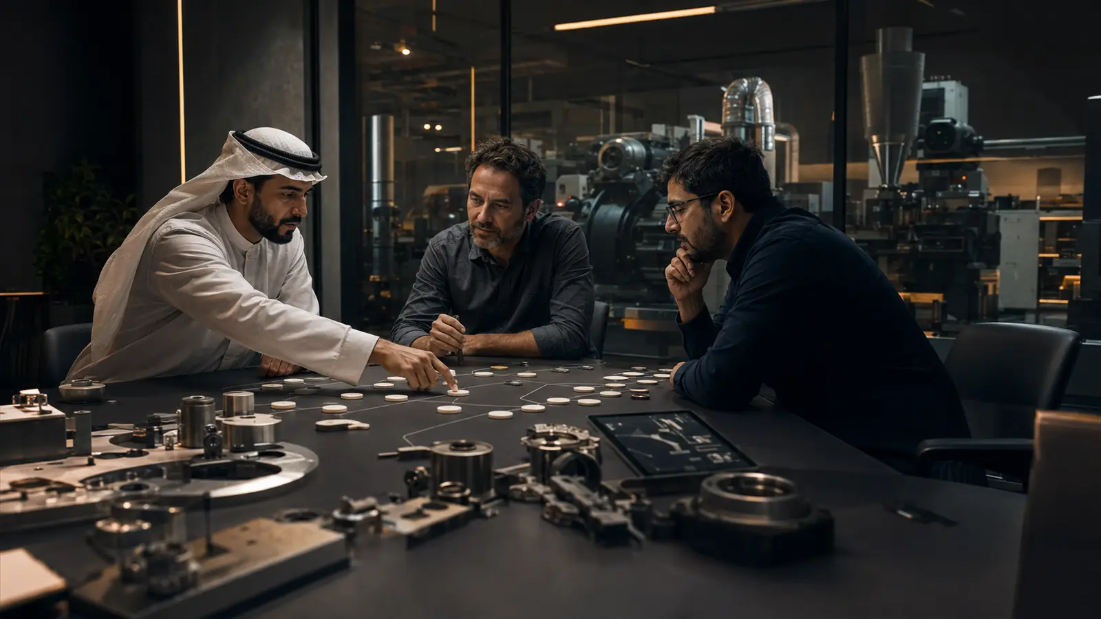 An owner and systems team mapping a specialist real-world operation before choosing its technology